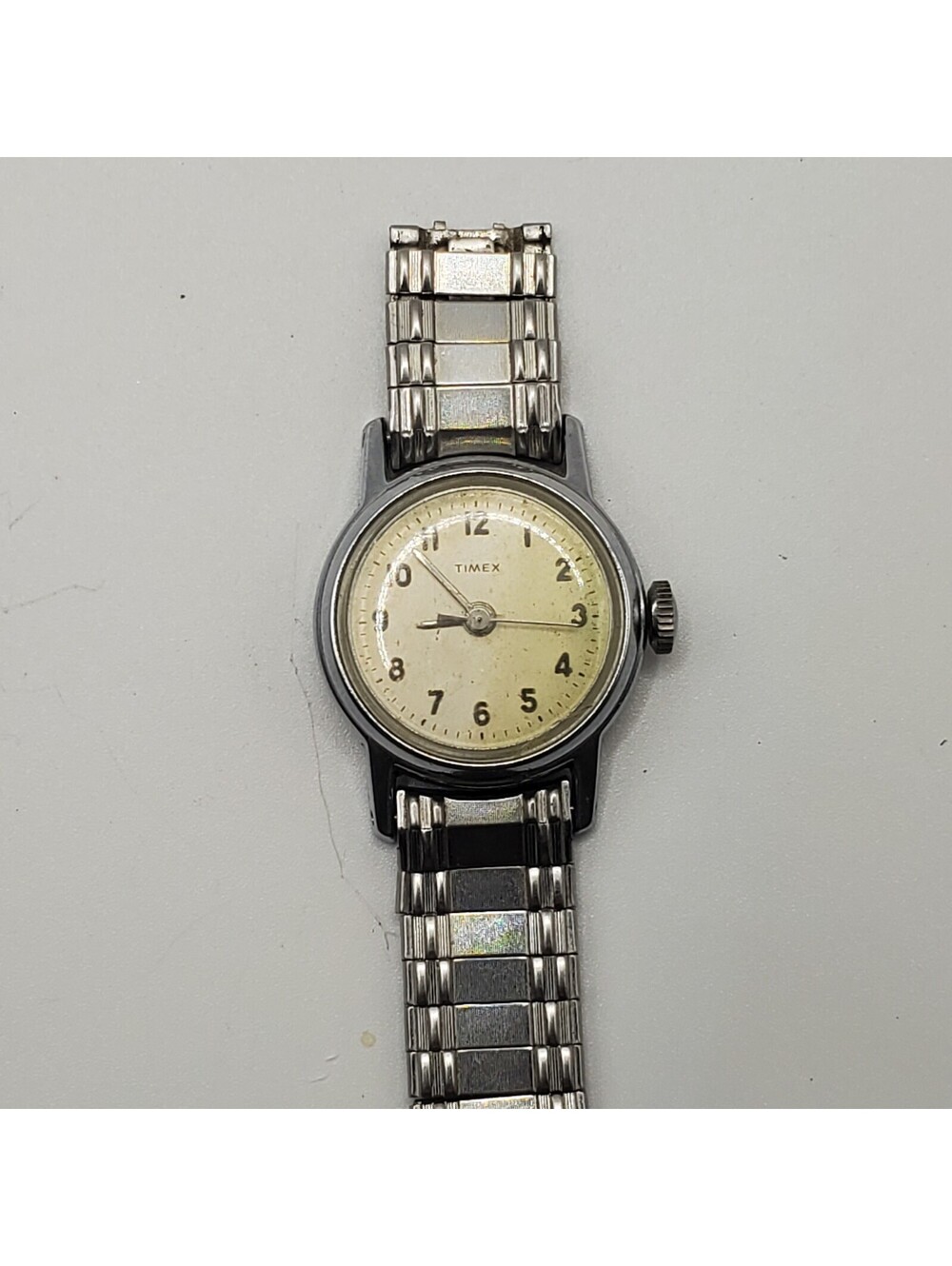 Vintage Timex Mechanical Womens Watch 24mm For Parts Or Repair